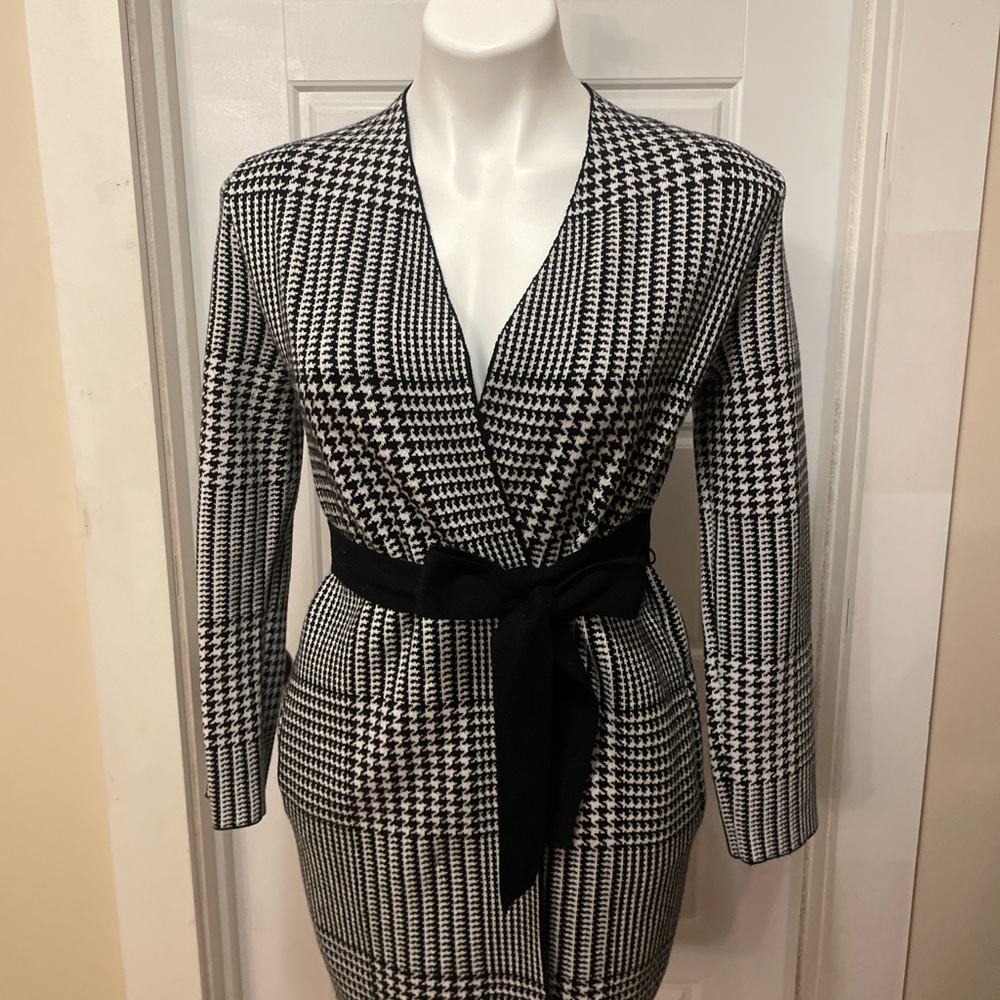 Ann Taylor Monochrome Knit Jacket